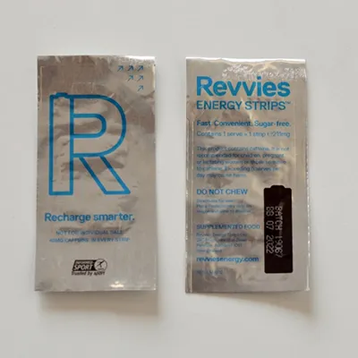 Envasadora de película fina para productos orales energéticos